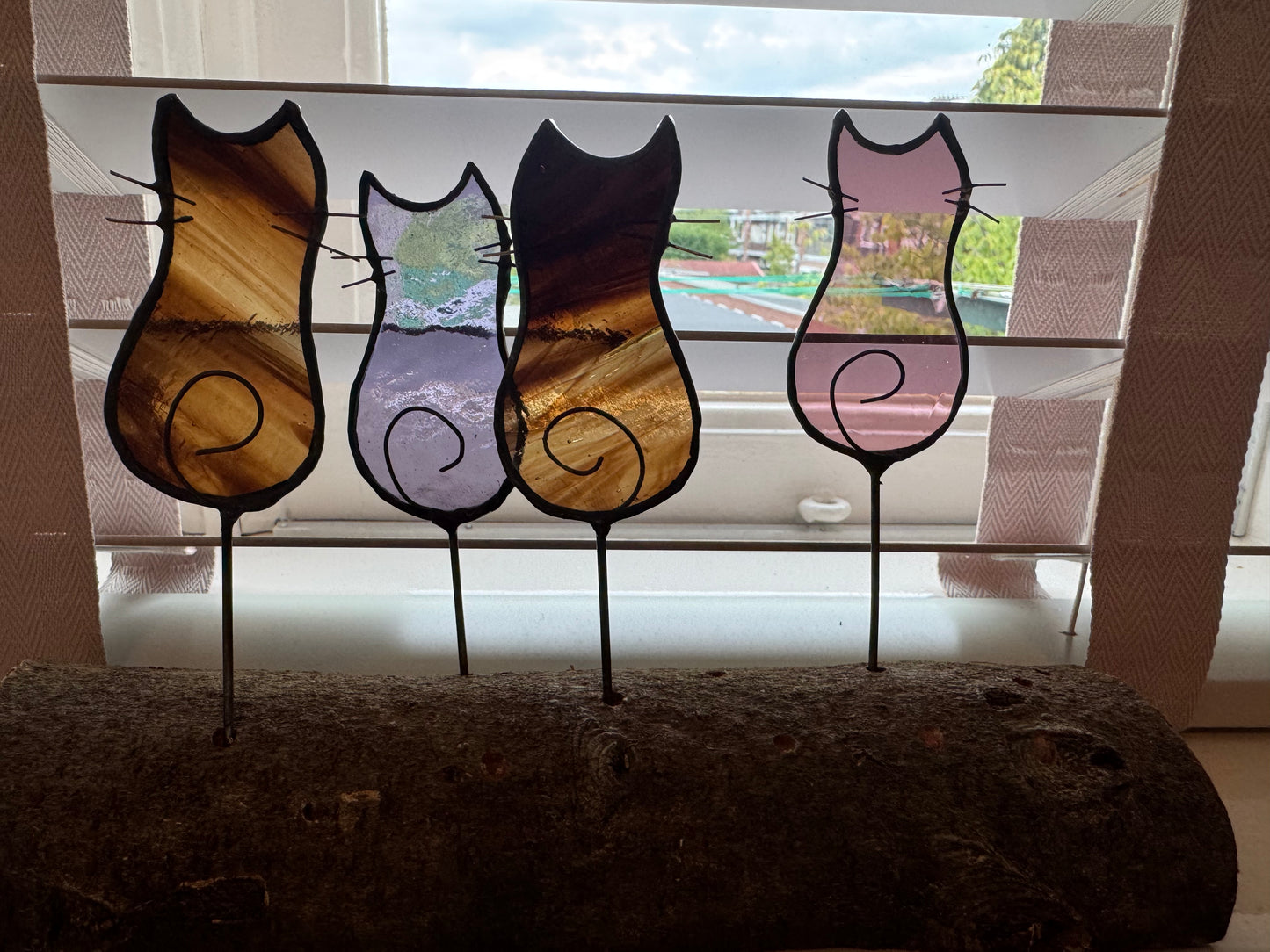 Glas in lood katje